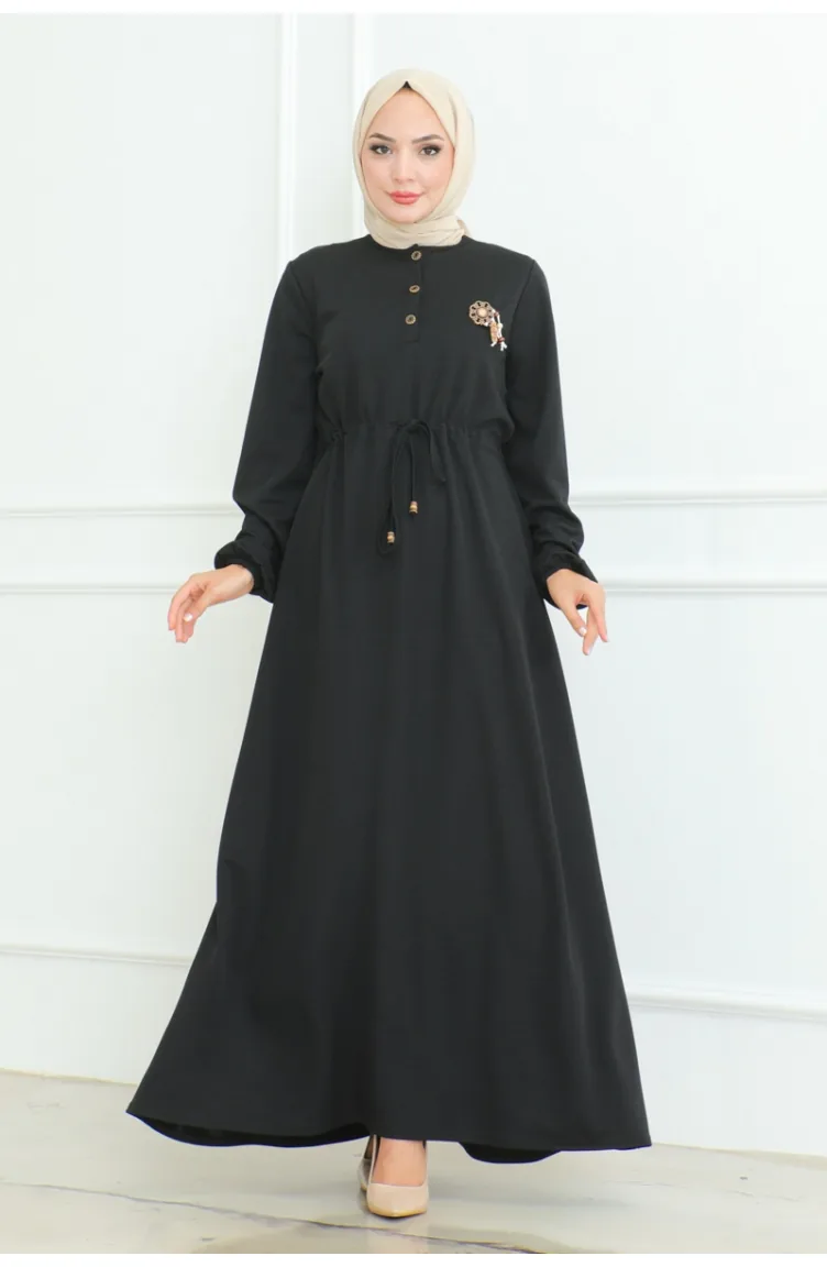 Robe Mine A Dentelle 2089-01 Noir 2089-01