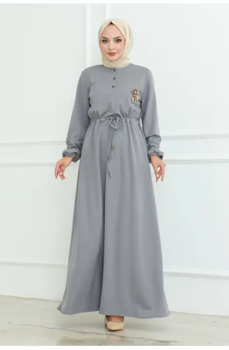 Robe Mine A Dentelle 2089-02 Gris 2089-02