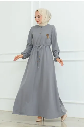 Robe Mine A Dentelle 2089-02 Gris 2089-02