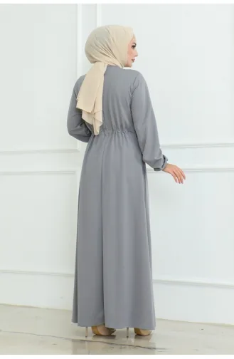 Robe Mine A Dentelle 2089-02 Gris 2089-02