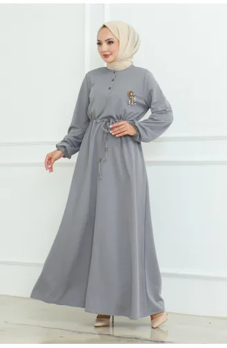 Robe Mine A Dentelle 2089-02 Gris 2089-02