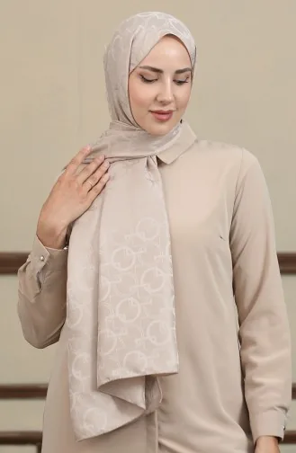 Jacquard Shawl 90171-08 Beige 90171-08