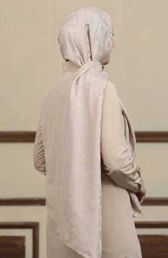 Jacquard Shawl 90171-08 Beige 90171-08