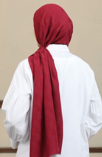 Châle Coton Jacquard 2071-04 Rouge Claret 2071-04
