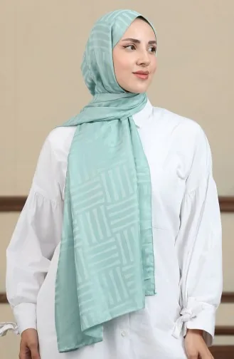 Jacquard Sjaal 90170-12 Groen 90170-12