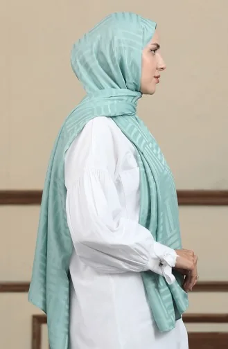 Jacquard Sjaal 90170-12 Groen 90170-12