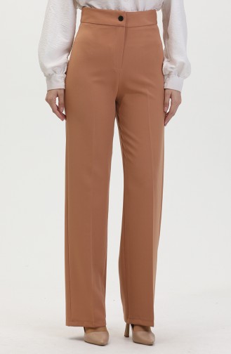 Buttoned wide Leg Trousers 8013-03 Camel 8013-03