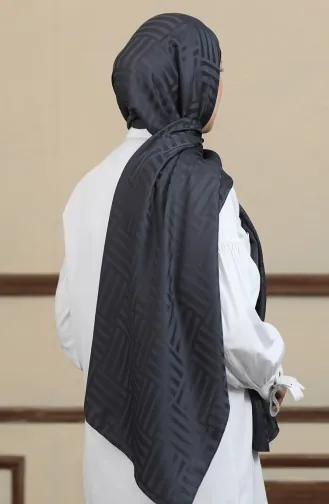 شال جاكار 90170-09 رمادي غامق 90170-09