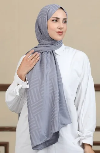 شال جاكار 90170-03 رمادي 90170-03