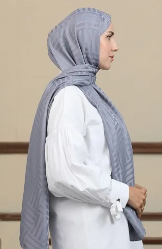 شال جاكار 90170-03 رمادي 90170-03