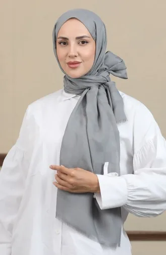 Châle Jacquard Coton 2071-02 Gris 2071-02