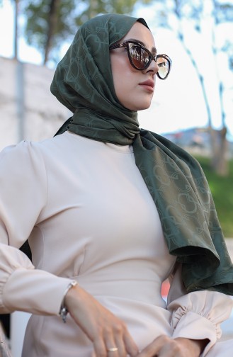 Jacquard Shawl 90171-04 Khaki 90171-04