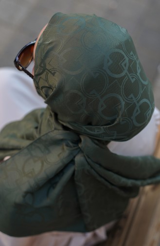 Jacquard Shawl 90171-04 Khaki 90171-04