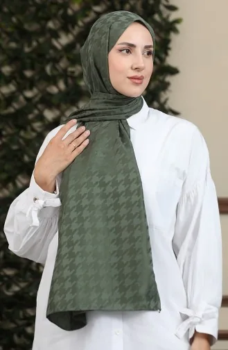 Jakarlı Şal 90172-05 Haki