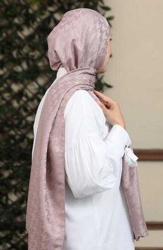 Jakarlı Şal 90172-06 Koyu Gül Kurusu