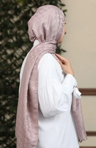 Châle Jacquard 90172-06 Rose Poudré Foncé 90172-06