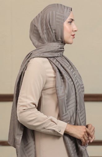 Châle Jacquard 90170-15 Vison Foncé 90170-15