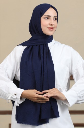 Kraş Châle Bambou 90173-18 Bleu Marine 90173-18