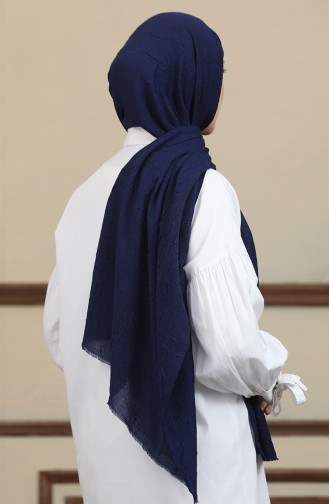 Kraş Châle Bambou 90173-18 Bleu Marine 90173-18