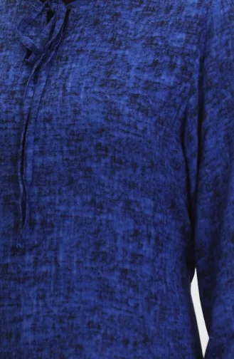 Viscose Long Sleeve Dress 6677-02 Saxe 6677-02