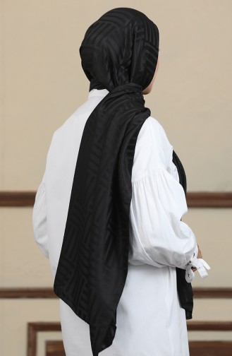 Châle Jacquard 90170-01 Noir 90170-01