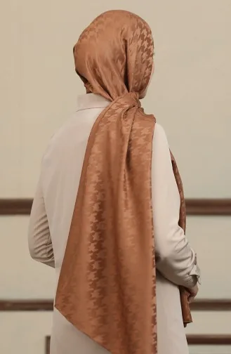 Jacquardsjaal 90172-02 Lichtbruin 90172-02