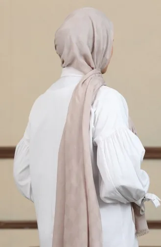 شال قطن جاكار 2071-05 لون حجري 2071-05