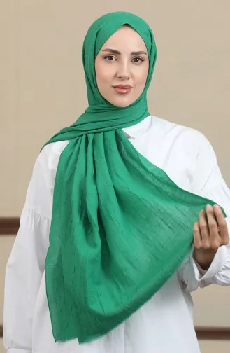 Bambu Kraş Şal 90173-19 Yeşil