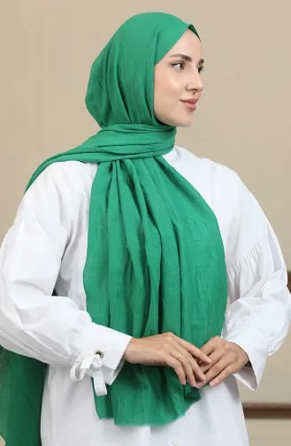 Bambu Kraş Şal 90173-19 Yeşil