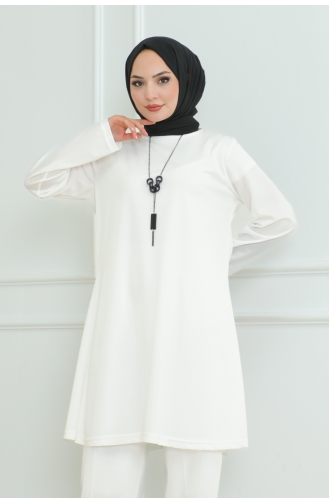 Ensemble Deux Pièces Oversize 0093-04 Blanc 0093-04