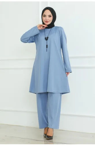 Oversize Two Piece Suit 0093-06 Baby Blue 0093-06