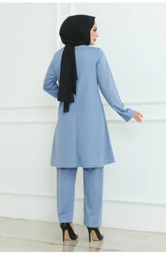 Oversize Two Piece Suit 0093-06 Baby Blue 0093-06