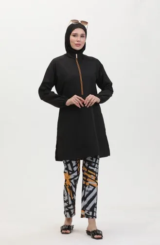 Hijab-badpak 24302-01 Zwart 24302-01