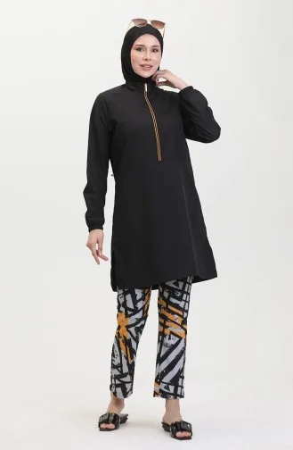 Hijab-badpak 24302-01 Zwart 24302-01