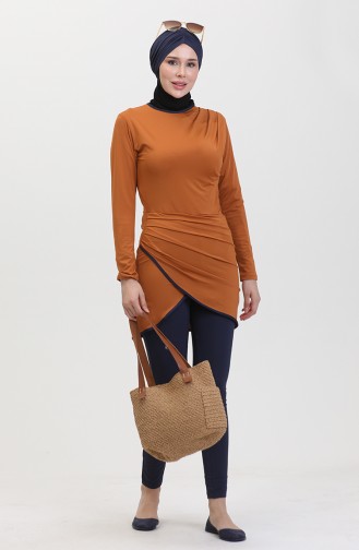 Hijab-Badeanzug 24618-01 Hellbraun 24618-01