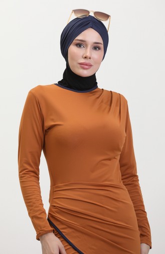 Hijab-Badeanzug 24618-01 Hellbraun 24618-01