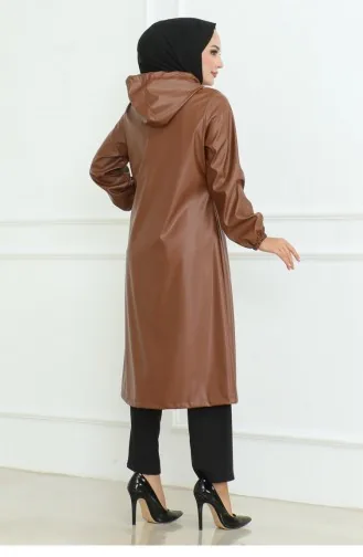 Lederdetailliertes Cape Tan 19213 15284