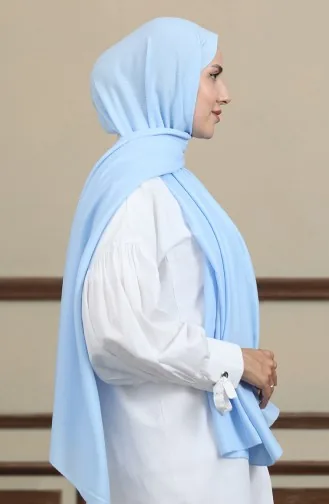 Madame Mary Baklava Jacquard Sjaal 19087-07 Babyblauw 19087-07