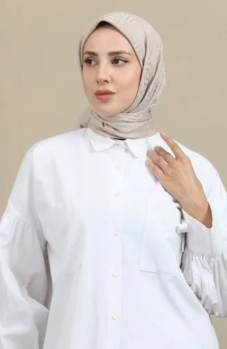 Jakarlı Eşarp 90167-06 Bej