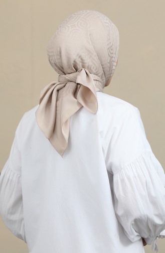 Jakarlı Eşarp 90167-06 Bej