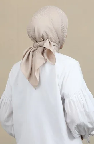 Jakarlı Eşarp 90167-06 Bej