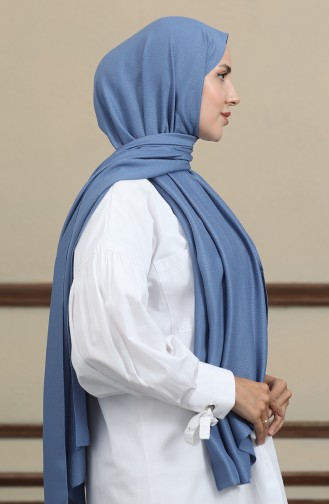 Madame Mary Baklava Jacquard Shawl 19087-06 Indigo 19087-06