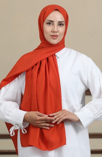 Madame Mary Baklava Jacquard Shawl 19087-13 Brick 19087-13