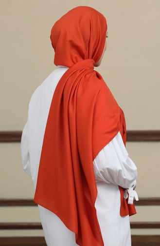 Madame Mary Baklava Jacquard Shawl 19087-13 Brick 19087-13
