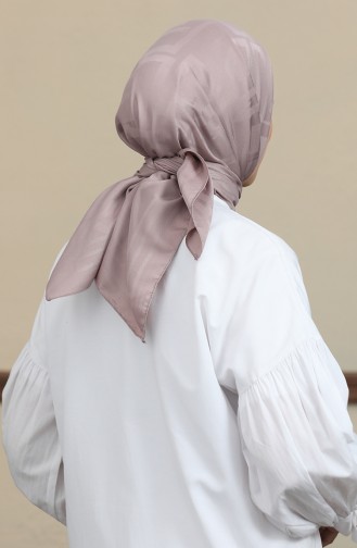 Jakarlı Eşarp 90169-09 Koyu Gül Kurusu