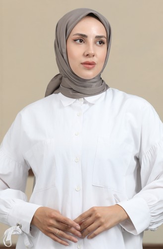 Jakarlı Eşarp 90169-14 Koyu Vizon