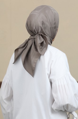 Jakarlı Eşarp 90169-14 Koyu Vizon