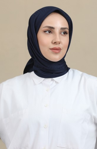 Jacquard Scarf 90168-10 Navy Blue 90168-10
