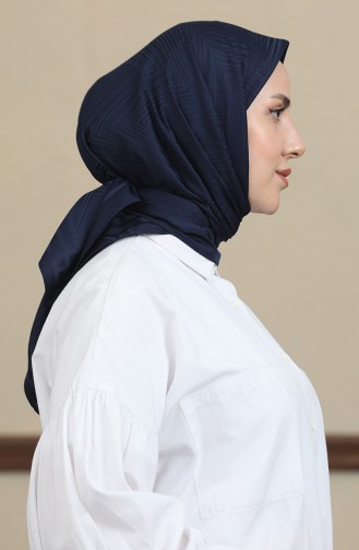 Jacquard Scarf 90168-10 Navy Blue 90168-10