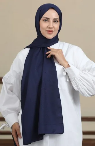 Madame Mary Baklava Châle Jacquard 19087-05 Bleu Marine 19087-05